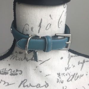 Authentic Coach Leather Dog Collar SZ Small